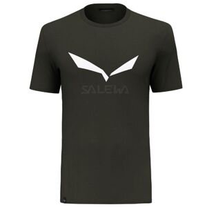 Salewa tričko Solid Logo Dry dark olive Velikost: S