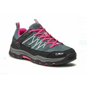 CMP obuv Kids Rigel Low Trekking Shoes Wp mineral green/purple fluo Velikost: 38