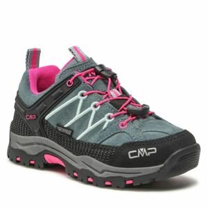 CMP obuv Kids Rigel Low Trekking Shoes Wp mineral green/purple fluo Velikost: 30