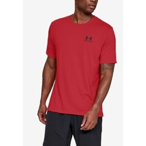 Under Armour tričko Sportstyle Left Chest red Velikost: MD