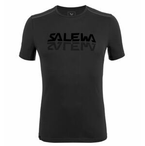 Salewa tričko Sporty Graphic Dry M S/S Tee black Velikost: L