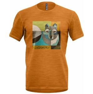 Crazy idea tričko T-Shirt Joker Man wolf mustard Velikost: L