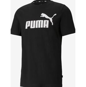 Puma tričko Ess Logo Tee black Velikost: XXL
