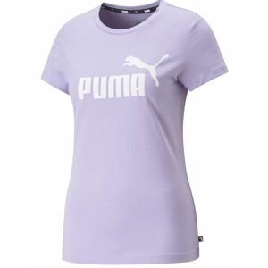 Puma tričko Ess Logo Tee W purple Velikost: XS