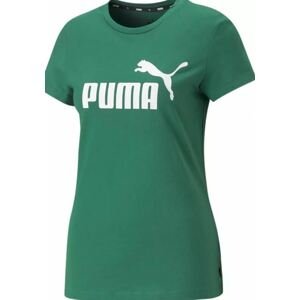 Puma tričko Ess Logo Tee W green Velikost: S