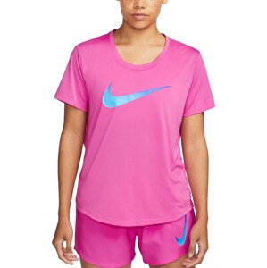 Nike tričko Lot W Nk One Df Swsh Hbr Ss pink Velikost: S