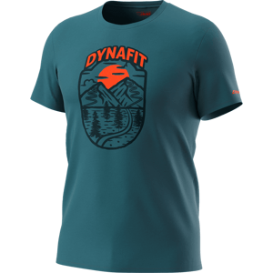 Dynafit tričko Graphic Cotton malard blue Velikost: L