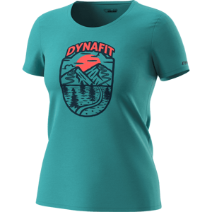 Dynafit tričko Graphic Cotton W brittany blue Velikost: 36