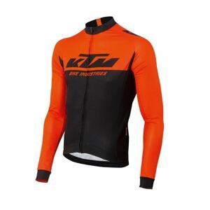 KTM tričko Factory Team Ls black/orange Velikost: L