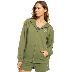 Roxy mikina Surf Stoked zipped terry loden green Velikost: XL