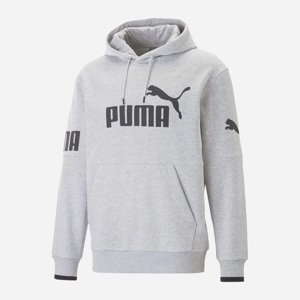 Puma mikina Power Colorblock Hoodie Tr grey Velikost: M