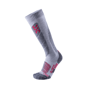 UYN - ponožky SKI ALL MOUNTAIN LADY light grey/coral Velikost: 39-40