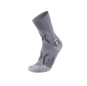 UYN - ponožky LADY TREKKING COOL MERINO SOCKS light grey melange/pearl grey Velikost: 35-36
