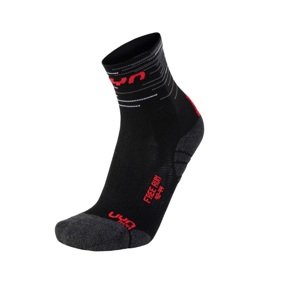 UYN - ponožky LADY FREE RUN SOCKS black/red Velikost: 35-36