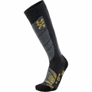 UYN - ponožky T SKI ALL MOUNTAIN SOCKS anthracite/yellow Velikost: 35/38
