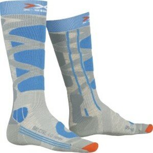 X-Socks - ponožky SKI CONTROL 4.0 WMN grey melange/turqoise Velikost: 39-40