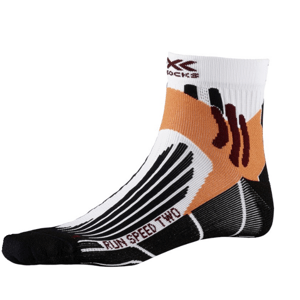 X-Socks - ponožky Run Speed Two White/Opal Black Velikost: 39-41