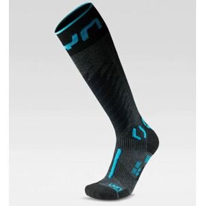 UYN ponožky Man Ski One Merino Socks anthracite turqoise Velikost: 39-41