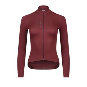 W Cyklodres ISADORE Signature Thermal Long Sleeve Jersey Red Mahogany (Cyklodres ISADORE )