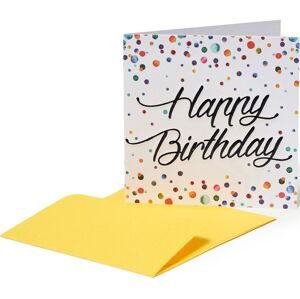 Legami Birthday Greeting Cards - 7X7 Watercolor Dots uni