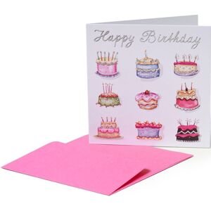 Legami Birthday Greeting Cards - 7X7 Birthday Cakes uni