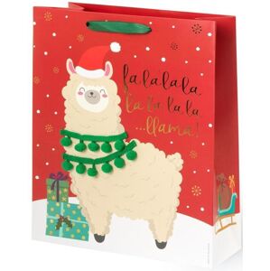 Legami Christmas Gift Bag - Large - Llama uni