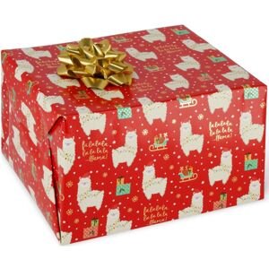 Legami Christmas Wrapping Paper - Llama uni