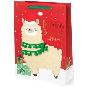 Legami Christmas Gift Bag - X-Large - Llama uni