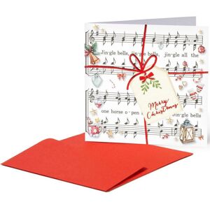 Legami Christmas Greeting Cards - 7X7 - Christmas Carol uni