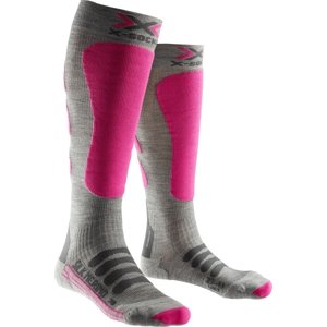 X-Socks Ski Silk Merino Socks Women - Grey/Fuchsia 35-36