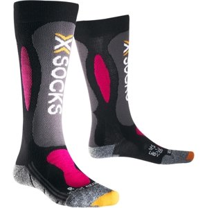 X-Socks Ski Carving Silver Socks Women - Black/Violet 35-36