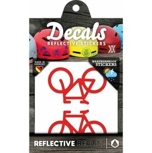 Reflective Berlin Reflective Decals - Bicycles - red uni