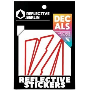 Reflective.Berlin Reflective Decals - Paper Plane - red uni