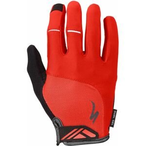 Specialized Womens's Body Geometry Dual Gel Glove Long Finger - red M