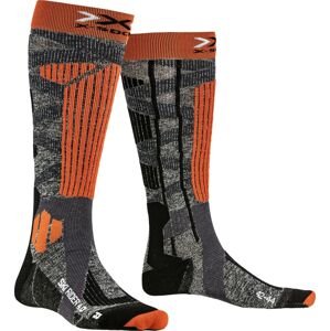 X-Socks Ski Rider 4.0 - stone grey melange/x-orange 39-41