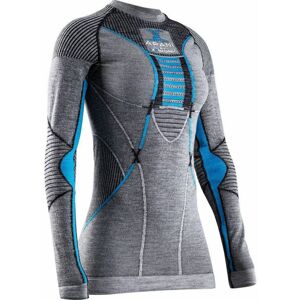 X-Bionic Apani® 4.0 Merino Shirt Round Neck Lg Sl Wmn - black/grey/turquoise M