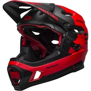 Bell Super DH Spherical - Mat/Glos Red/Black Fasthouse L-(58-62)
