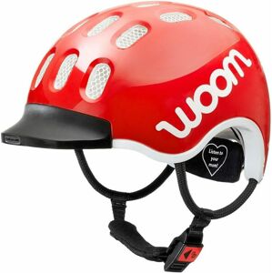 Dětská cyklistická helma Woom - červená S (50-53)