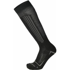 Mico Medium Weight Superthermo Primaloft Merino Ski Socks - nero/grigio 35-37
