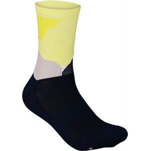 POC Essential Print Sock - Color Splashes Multi Sulfur Yellow 40-42