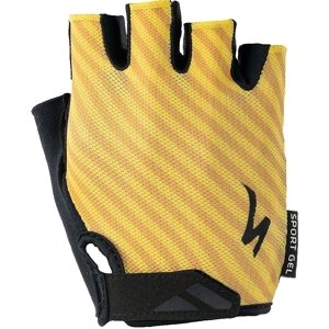 Specialized Men's Body Geometry Sport Gel Glove Short Finger - brassy yellow stripe XXL