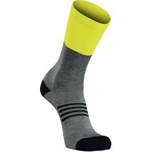 Northwave Extreme Pro High Sock - grey/yellow fluo 44-47