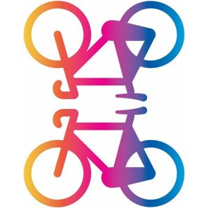Reflective Berlin Reflective Decals - Bicycles - rainbow uni