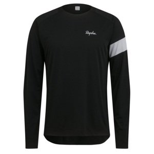 Rapha Men's Trail Long Sleeve Technical T-shirt - Black/Light Grey L