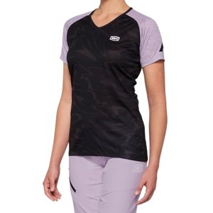 100% Airmatic Women'S Short Sleeve Jersey Black/Lavender L