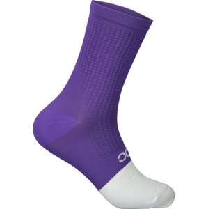 POC Flair Sock Mid - sapphire purple/hydrogen white 37-39