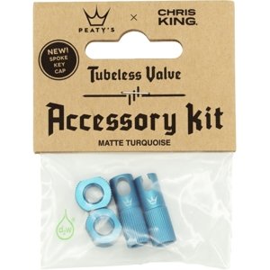 Peaty's X Chris King (MK2) Turquoise Tubeless Valves Accessory Kit uni