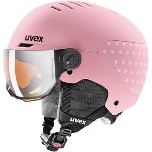 Uvex Rocket jr. Visor - pink confetti matt/litemirror silver lasergold lite (S2) 54-58