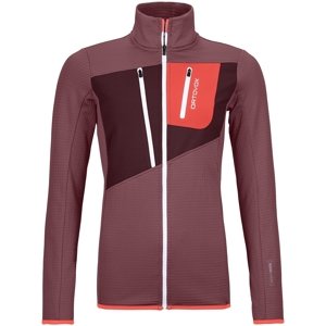 Ortovox Fleece grid jacket w - mountain rose XS