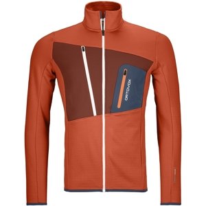 Ortovox Fleece grid jacket m - desert orange S
